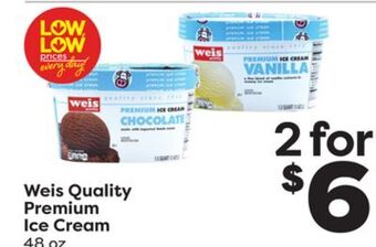 Weis Markets Weis quality premium ice cream offer