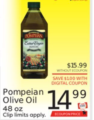 Weis Markets Pompeian olive oil offer