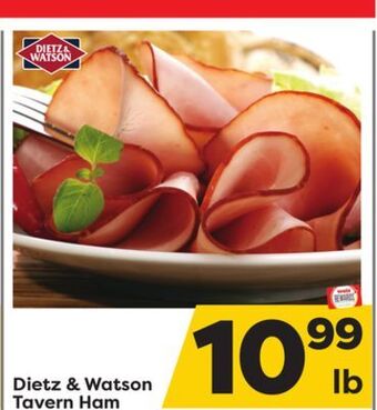 Weis Markets Dietz & watson tavern ham offer