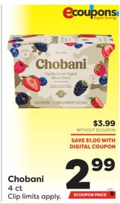 Weis Markets Chobani offer