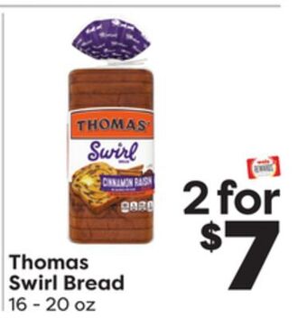 Weis Markets Thomas swirl bread offer