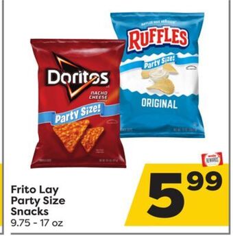 Weis Markets Frito lay party size snacks offer