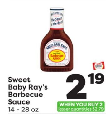 Weis Markets Sweet baby ray's barbecue sauce offer
