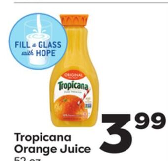 Weis Markets Tropicana orange juice offer