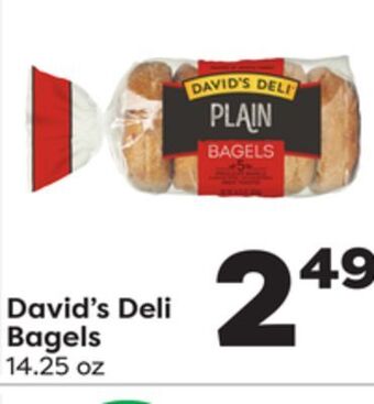 Weis Markets David's deli bagels offer