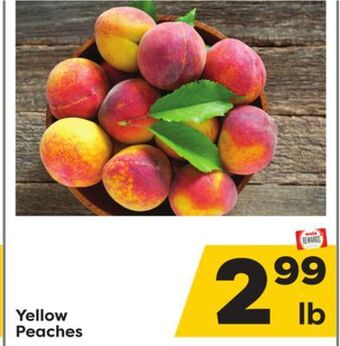 Weis Markets Yellow peaches offer