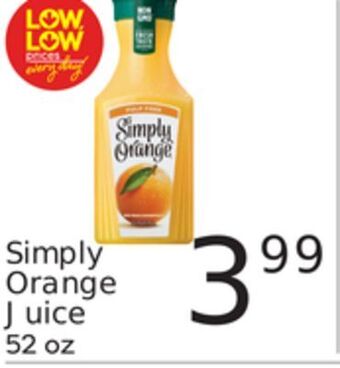 Weis Markets Simply orange juice offer
