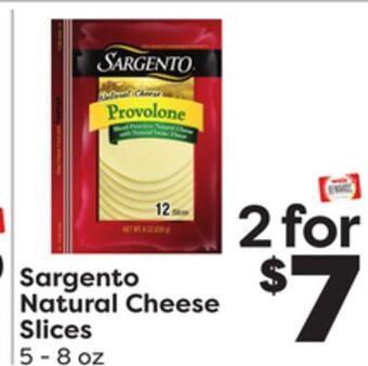 Weis Markets Sargento natural cheese slices offer