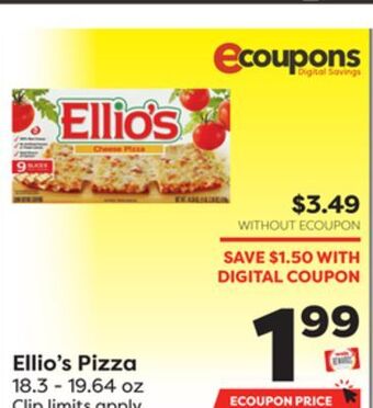Weis Markets Ellio's pizza offer