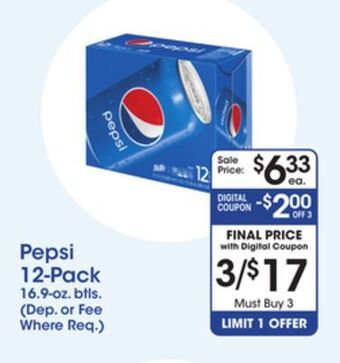 Price Rite Pepsi 12-pack offer