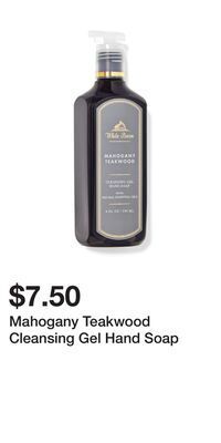 Bath & Body Works Mahogany teakwood cleansing gel hand soap offer