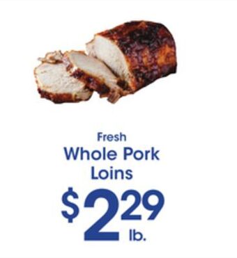 Price Rite Whole pork loins offer