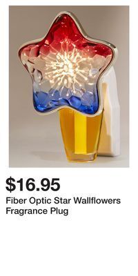 Bath & Body Works Fiber optic star wallflowers fragrance plug offer