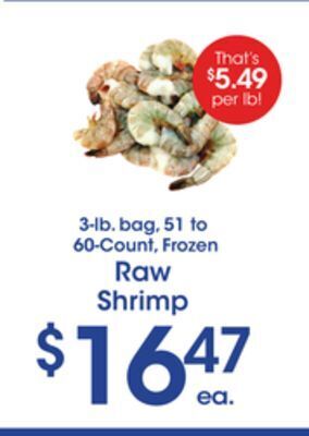 Price Rite Raw shrimp offer