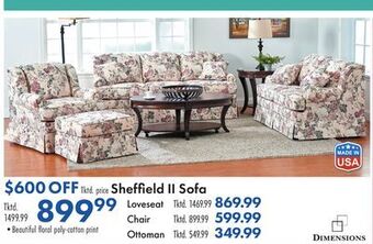 Boscov's Sheffield ii sofa offer
