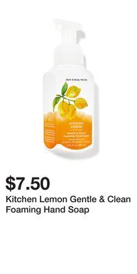 Bath & Body Works Kitchen lemon gentle & clean foaming hand soap offer