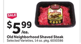 Stop&Shop Old neighborhood shaved steak offer