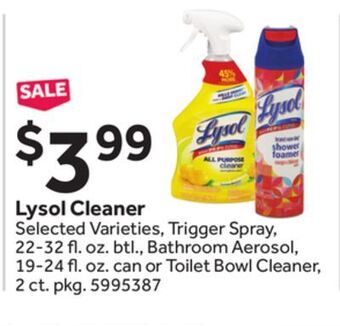 Stop&Shop Lysol cleaner offer