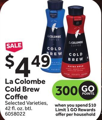 Stop&Shop La colombe cold brew coffee offer