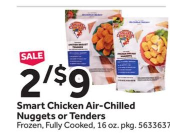 Stop&Shop Smart chicken air-chilled nuggets or tenders offer