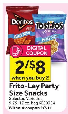 Stop&Shop Frito-lay party size snacks offer
