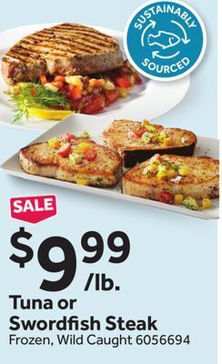 Stop&Shop Tuna or swordfish steak offer