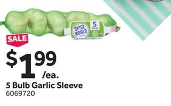 Stop&Shop 5 bulb garlic sleeve offer