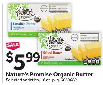 Stop&Shop Nature's promise organic butter offer