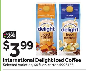 Stop&Shop International delight iced coffee offer