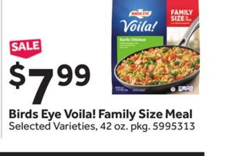 Stop&Shop Birds eye voila! family size meal offer