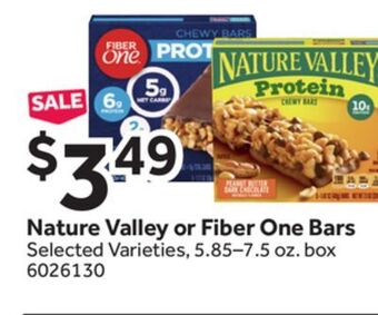 Stop&Shop Nature valley or fiber one bars offer