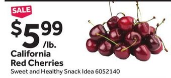 Stop&Shop California red cherries offer
