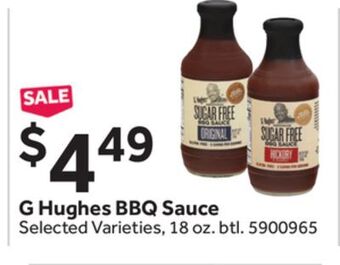 Stop&Shop G hughes bbq sauce offer