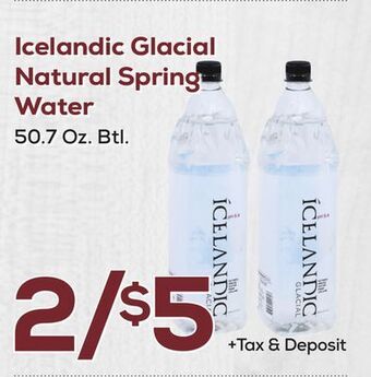 DeCicco & Sons Icelandic glacial natural spring water offer