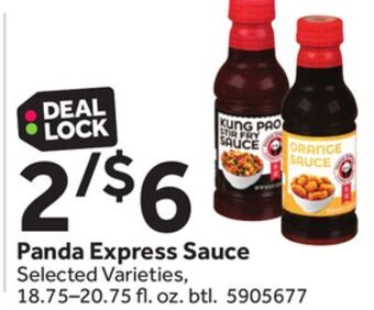 Stop&Shop Panda express sauce offer