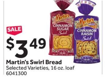 Stop&Shop Martin's swirl bread offer