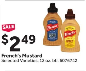 Stop&Shop French's mustard offer