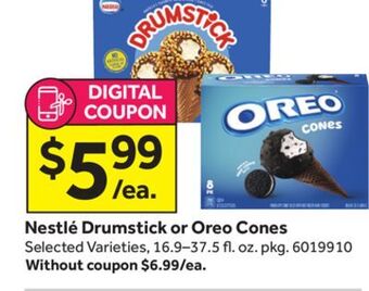 Stop&Shop Nestlé drumstick or oreo cones offer