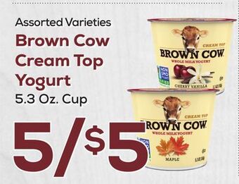 DeCicco & Sons Brown cow cream top yogurt offer