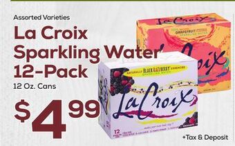 DeCicco & Sons La croix sparkling water 12-pack offer