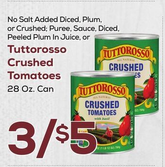DeCicco & Sons Tuttorosso crushed tomatoes offer