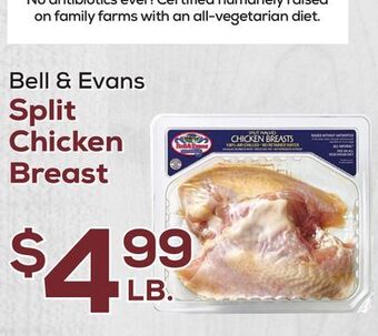 DeCicco & Sons Bell & evans split chicken breast offer