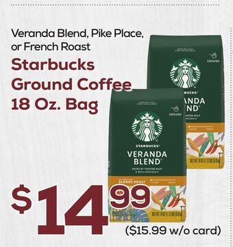 DeCicco & Sons Starbucks ground coffee offer