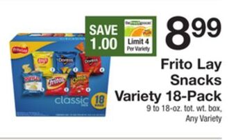 The Fresh Grocer Snacks variety 18-pack offer