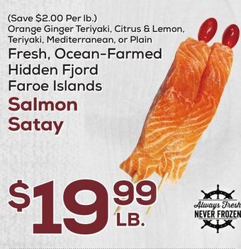 DeCicco & Sons Hidden fjord faroe islands salmon satay offer