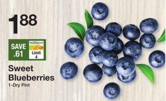 The Fresh Grocer Sweet blueberries offer