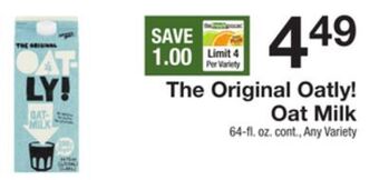 The Fresh Grocer Oat milk offer
