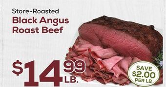 DeCicco & Sons Black angus roast beef offer