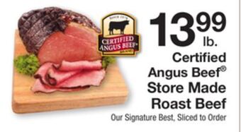 The Fresh Grocer Store made roast beef offer