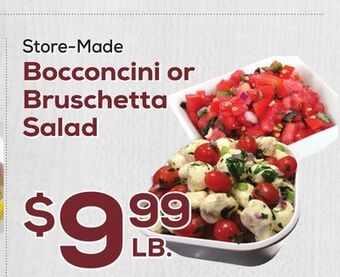 DeCicco & Sons Bocconcini or bruschetta salad offer